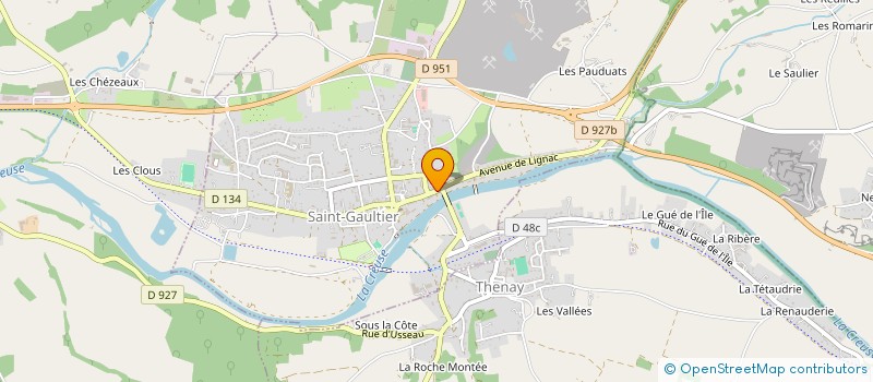 localisation de l'entreprise SCI CABUZEL à SAINT-GAULTIER