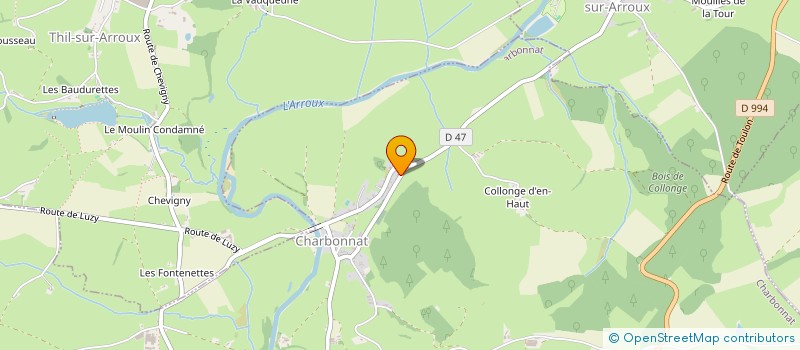 localisation de l'entreprise SCI CAC  CHARBONNAT