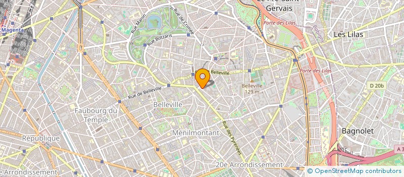 localisation de l'entreprise SCI CACA BOUDIN PRODUCTIONS  PARIS