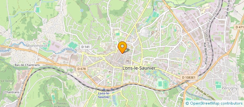 localisation de l'entreprise SCI CACAHUETE  LONS-LE-SAUNIER