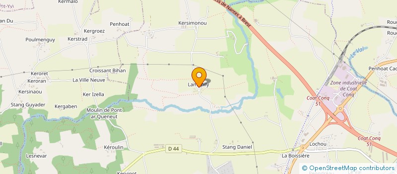 localisation de l'entreprise SCI CACAHUETE  CONCARNEAU