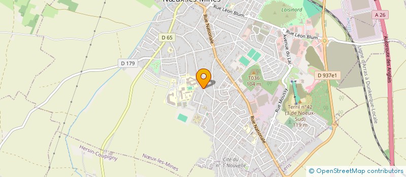 localisation de l'entreprise SCI CACCIATORE  NUX-LES-MINES