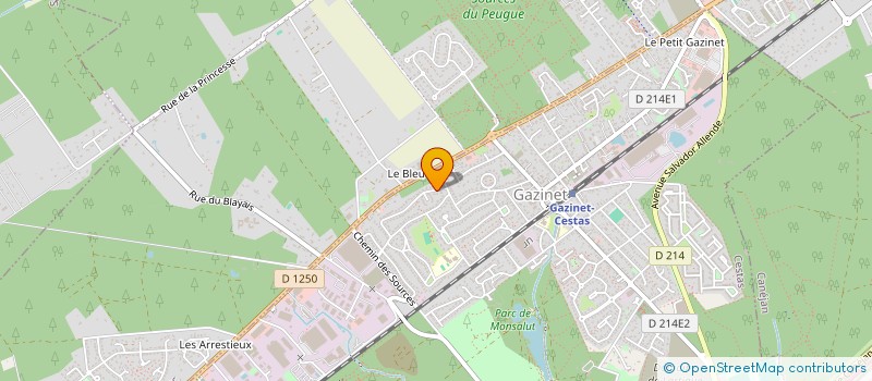 localisation de l'entreprise SCI CACENE  CESTAS