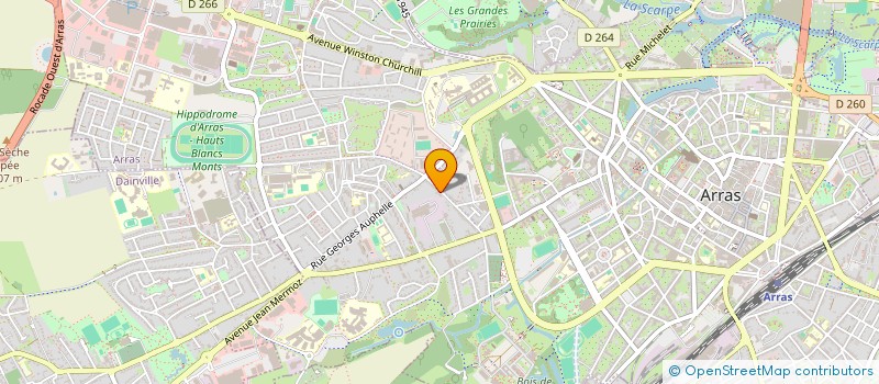 localisation de l'entreprise SCI CACH à ARRAS