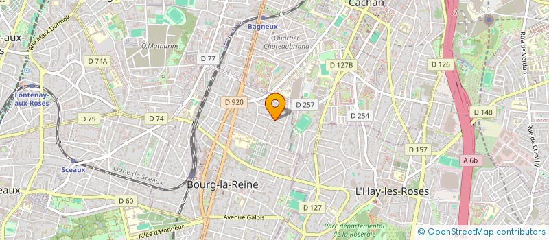 localisation de l'entreprise SCI CACHAN à BOURG-LA-REINE