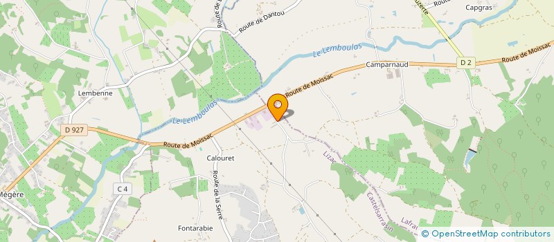 localisation de l'entreprise SCI CACHARD  LIZAC