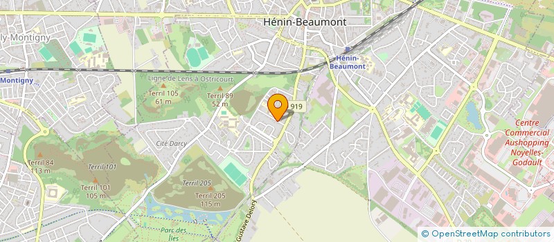 localisation de l'entreprise SCI CACHARD LIETARD à HENIN-BEAUMONT