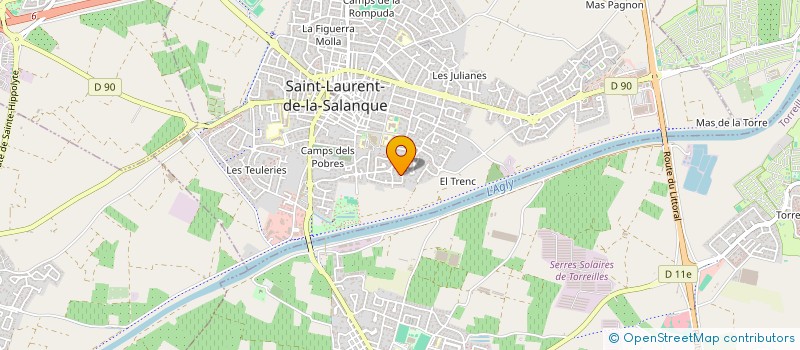 localisation de l'entreprise SCI CACHAREM  SAINT-LAURENT-DE-LA-SALANQUE