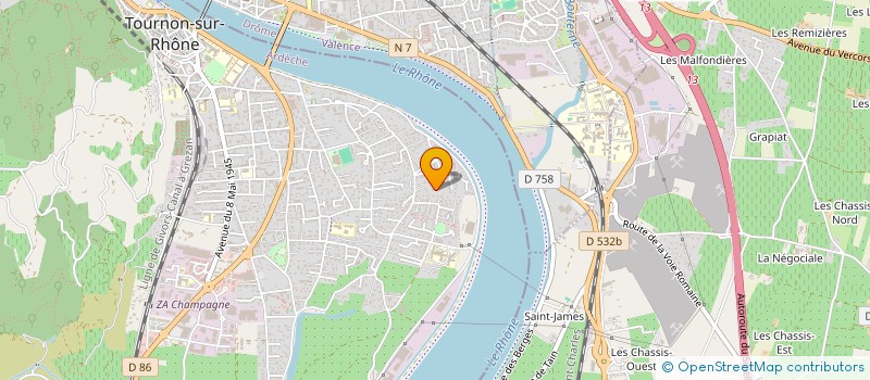 localisation de l'entreprise SCI CACHEMIRE à TOURNON-SUR-RHONE
