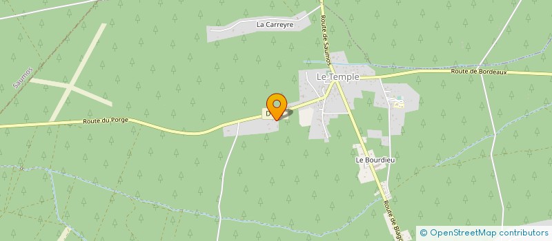 localisation de l'entreprise SCI CACHEUR BENTAYOU  LE TEMPLE