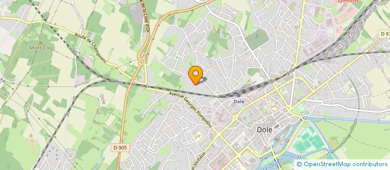 localisation de l'entreprise SCI CACHIA à DOLE