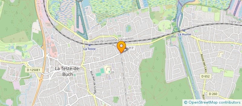 localisation de l'entreprise SCI CACHOU à LA TESTE-DE-BUCH