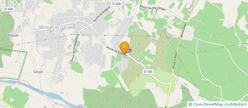 localisation de l'entreprise SCI CACHOU  BOISSET-ET-GAUJAC