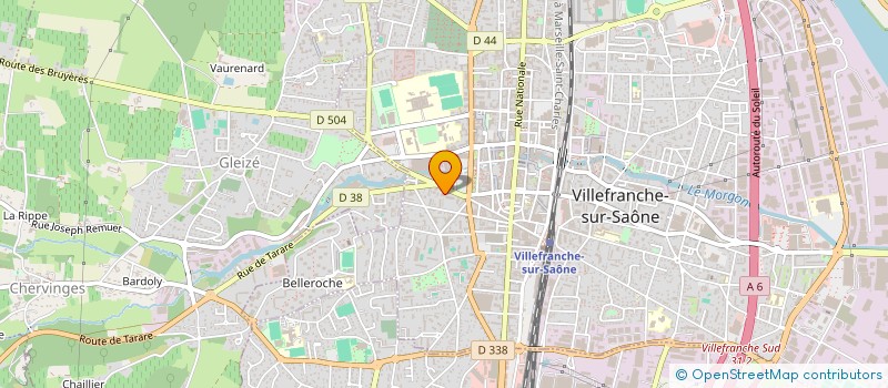 localisation de l'entreprise SCI CACHOU  VILLEFRANCHE-SUR-SAONE