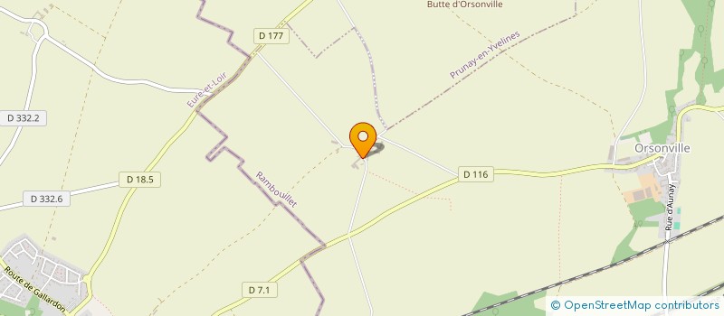 localisation de l'entreprise SCI CACHOUS  ORSONVILLE