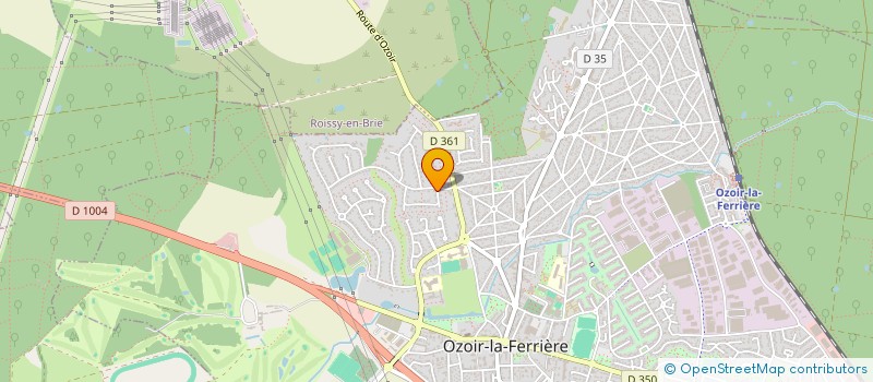 localisation de l'entreprise SCI CACIA INVEST  OZOIR-LA-FERRIERE