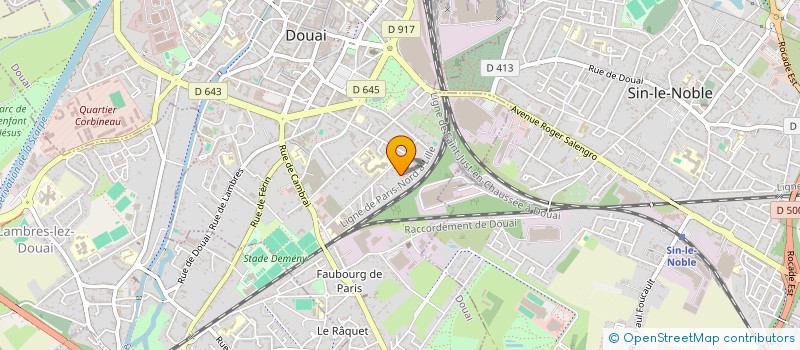 localisation de l'entreprise SCI CACM à DOUAI