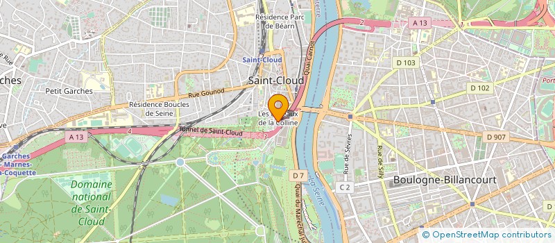 localisation de l'entreprise SCI CACTUS à SAINT-CLOUD