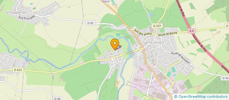 localisation de l'entreprise SCI CACTUS  SARRE-UNION