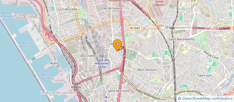 localisation de l'entreprise SCI CAD 2L à MARSEILLE