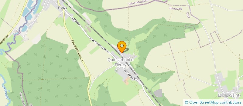 localisation de l'entreprise SCI CAD  QUINCAMPOIX-FLEUZY