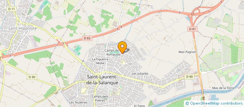 localisation de l'entreprise SCI CADACA  SAINT-LAURENT-DE-LA-SALANQUE