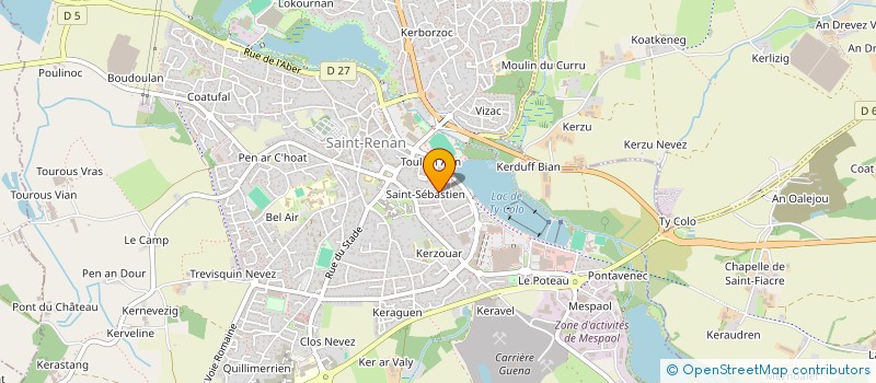 localisation de l'entreprise SCI CADAJU  SAINT-RENAN