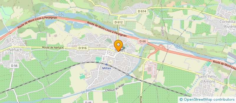 localisation de l'entreprise SCI CADALEF  MILLAS