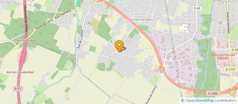 localisation de l'entreprise SCI CADAM à VILLEMANDEUR