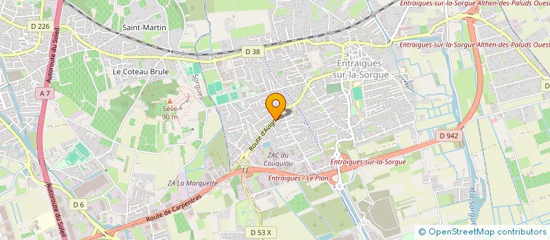 localisation de l'entreprise SCI CADE  ENTRAIGUES-SUR-LA-SORGUE