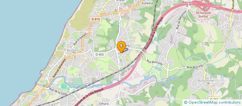 localisation de l'entreprise SCI CADECHE à BIDART