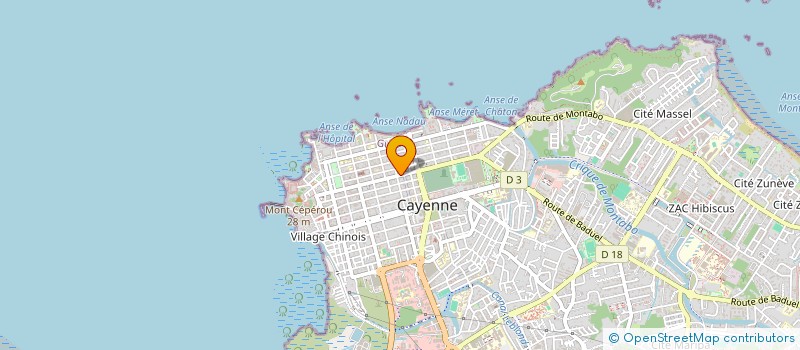 localisation de l'entreprise SCI CADELEST  CAYENNE