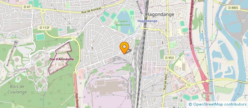 localisation de l'entreprise SCI CADELINE à HAGONDANGE