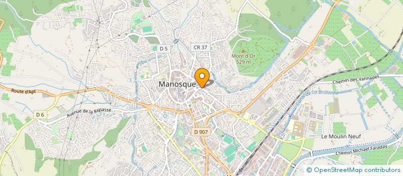 localisation de l'entreprise SCI CADENCE à MANOSQUE