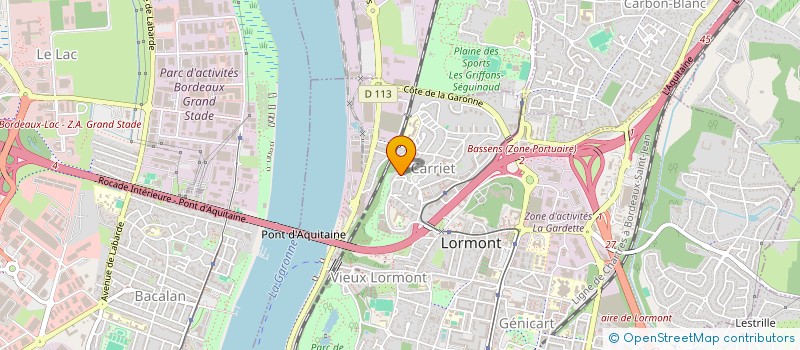 localisation de l'entreprise SCI CADENE  LORMONT