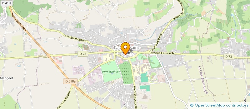 localisation de l'entreprise SCI CADEPE  LA COTE-SAINT-ANDRE