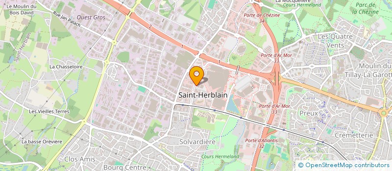 localisation de l'entreprise SCI CADES  ST-HERBLAIN