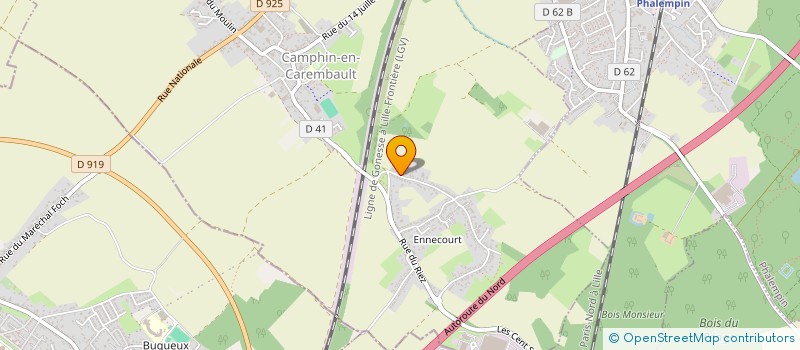 localisation de l'entreprise SCI CADES  CAMPHIN-EN-CAREMBAULT