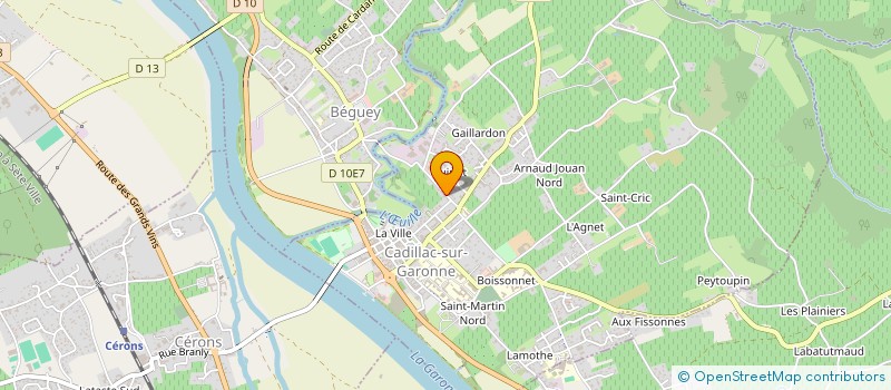 localisation de l'entreprise SCI CADESEAU  CADILLAC-SUR-GARONNE