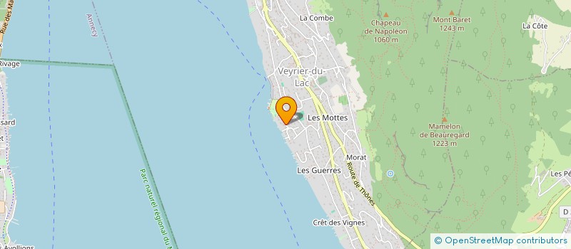 localisation de l'entreprise SCI CADEZ  VEYRIER-DU-LAC