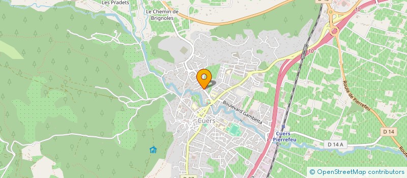 localisation de l'entreprise SCI CADHE  CUERS