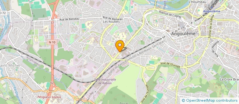 localisation de l'entreprise SCI CADI à ANGOULEME