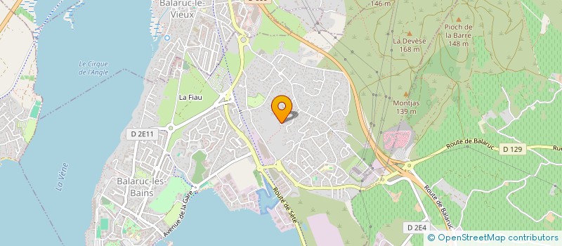 localisation de l'entreprise SCI CADI  BALARUC-LES-BAINS