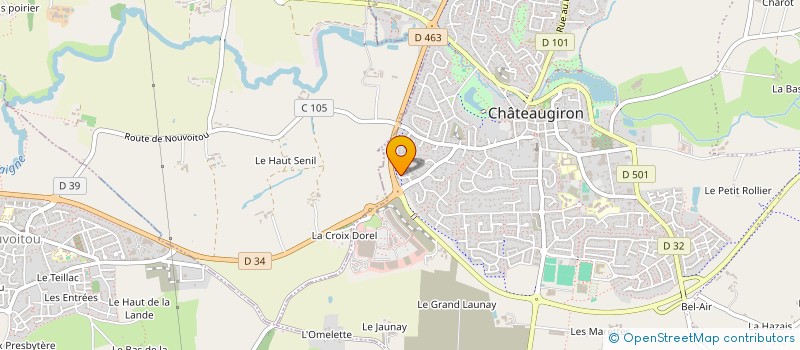 localisation de l'entreprise SCI CADIEU  CHATEAUGIRON