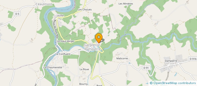 localisation de l'entreprise SCI CADILY à GARGILESSE-DAMPIERRE