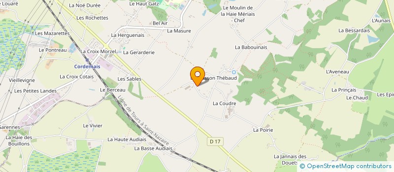 localisation de l'entreprise SCI CADIOU  CORDEMAIS