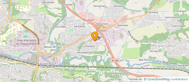 localisation de l'entreprise SCI CADIOU-MARZIN  ERGUE-GABERIC