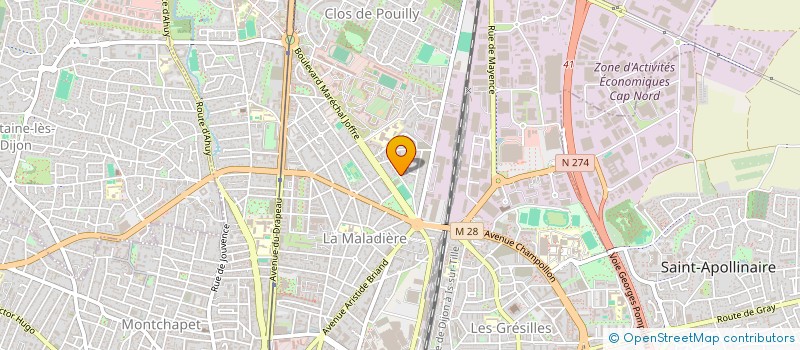 localisation de l'entreprise SCI CADOR à DIJON