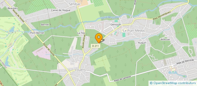 localisation de l'entreprise SCI CADORAN à LE PIAN-MEDOC