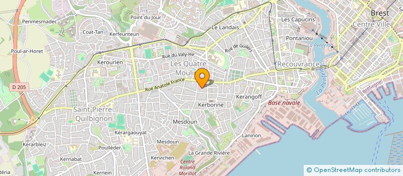 localisation de l'entreprise SCI CADORET 2 PL DE LA LIBERTE  BREST